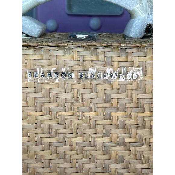 Brandon Blackwood Straw Wicker MINI KENDRICK TRUNK Gen 1 - Picture 6 of 10